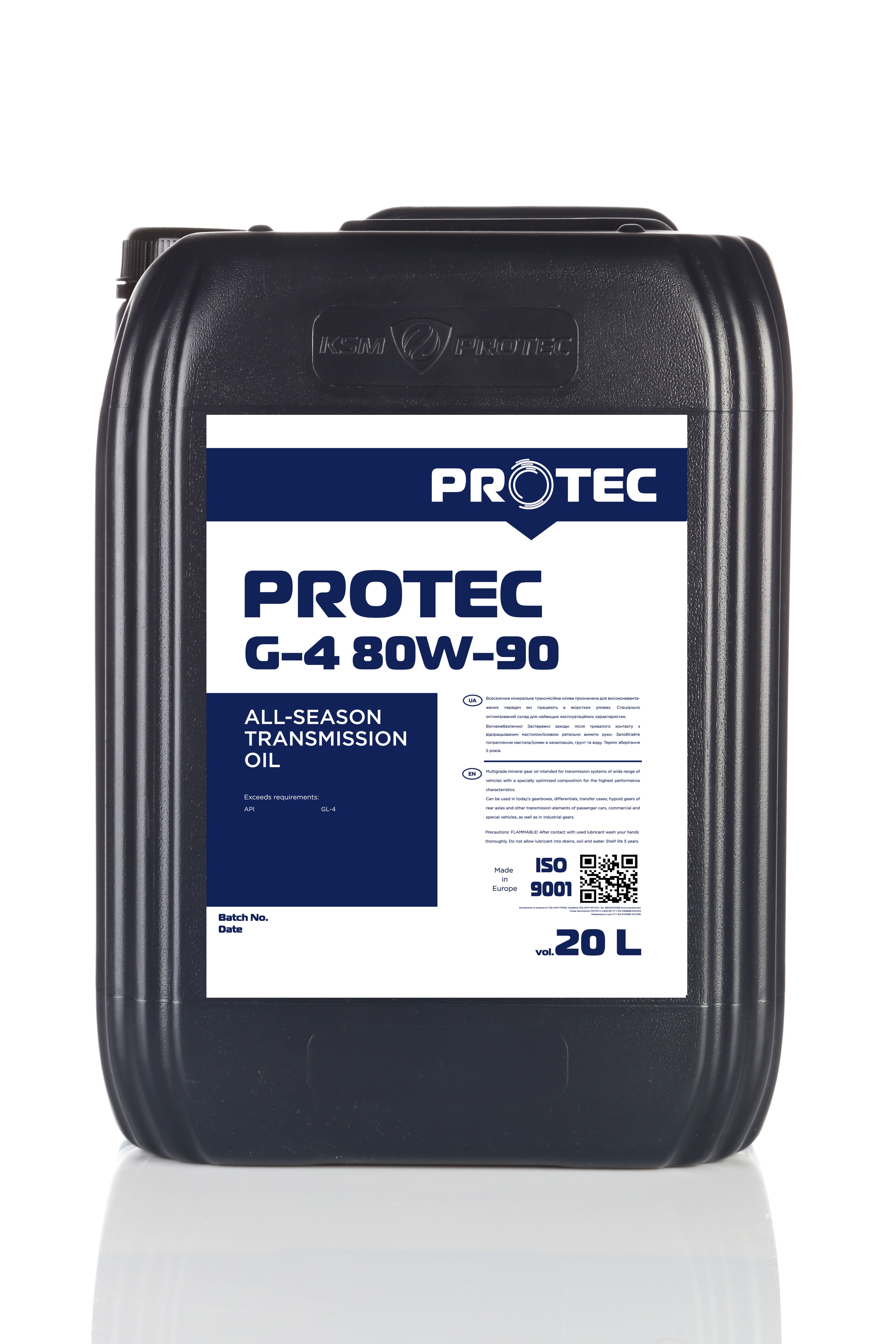 Олива ПРОТЕК G-4 80W-90 (20 л)